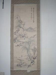 掛軸修理　【変色と破れの修復】