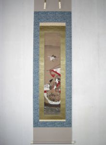 Remounting the hanging scroll